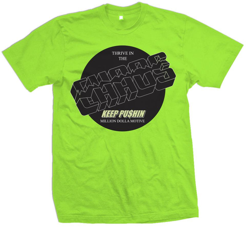 Thrive in the Chaos (Glow In The Dark) - Ghost Electric Green T-Shirt T-Shirt Million Dolla Motive 
