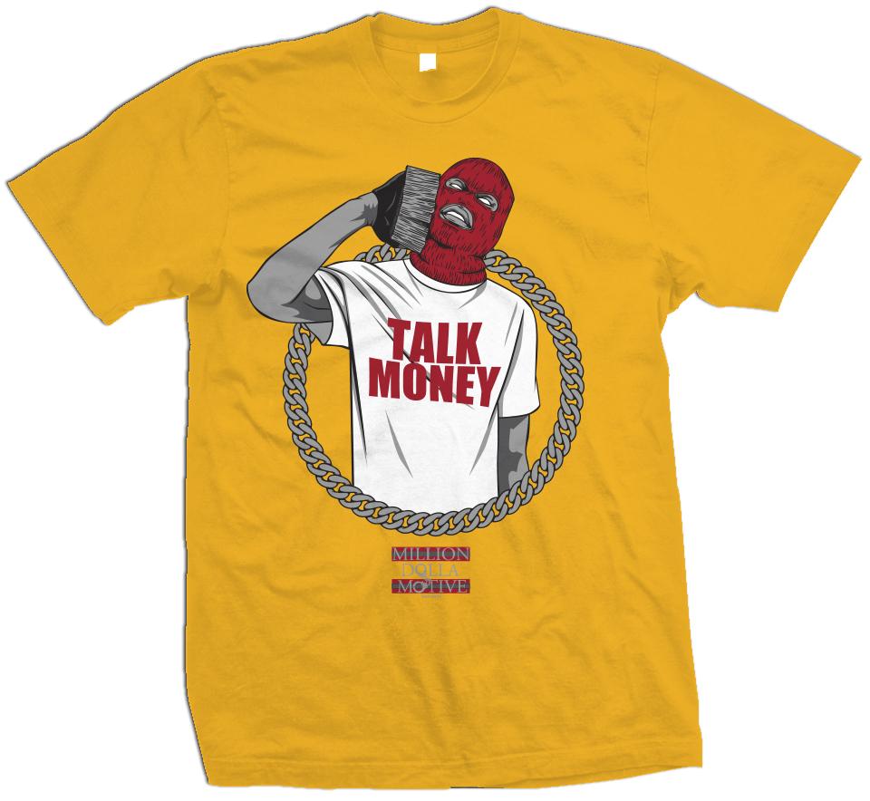 Talk Money Phone - Golden Yellow T-Shirt