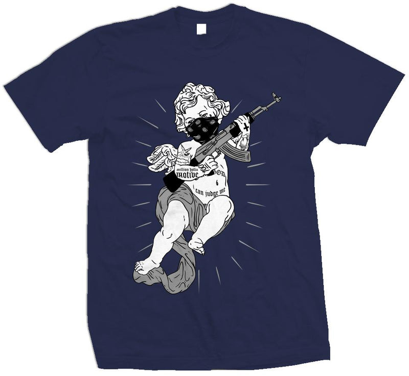 Tattooed Angel - Navy T-Shirt T-Shirt Million Dolla Motive 
