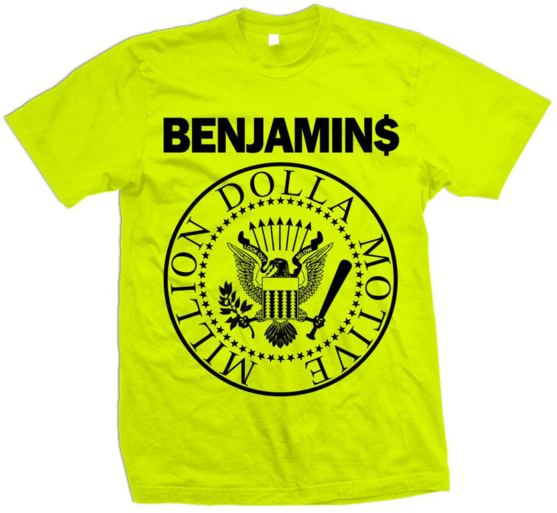 The Benjamins - Volt Yellow T-Shirt T-Shirt Million Dolla Motive 