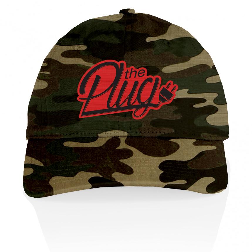 The Plug - Red on Forest Green Camo Dad Hat – Million Dolla Motive