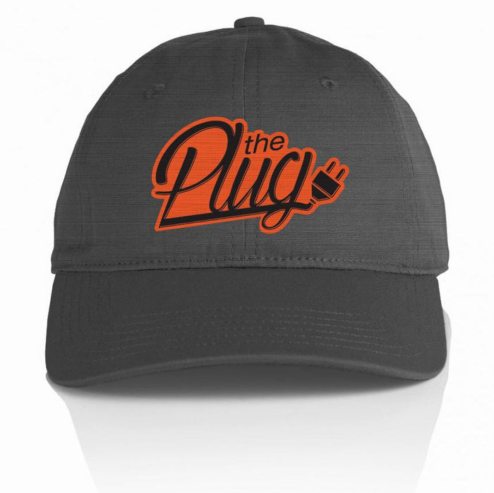 The Plug - Orange on Dark Grey Dad Hat