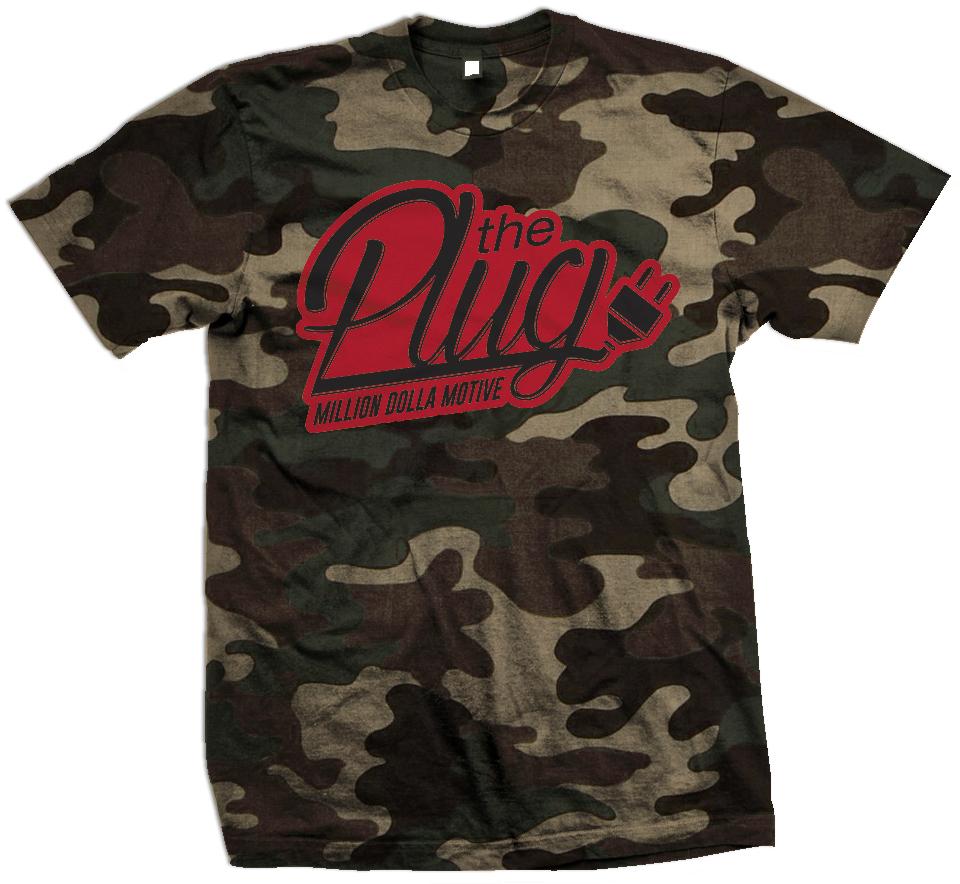 The Plug - Forest Green Camo T-Shirt