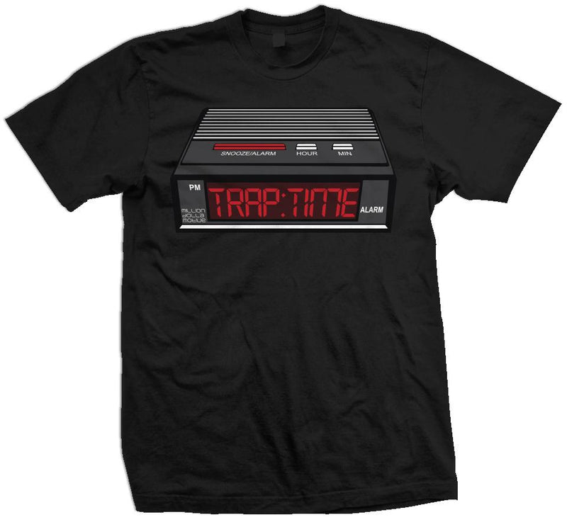 Trap Time - Black T-Shirt T-Shirt Million Dolla Motive 