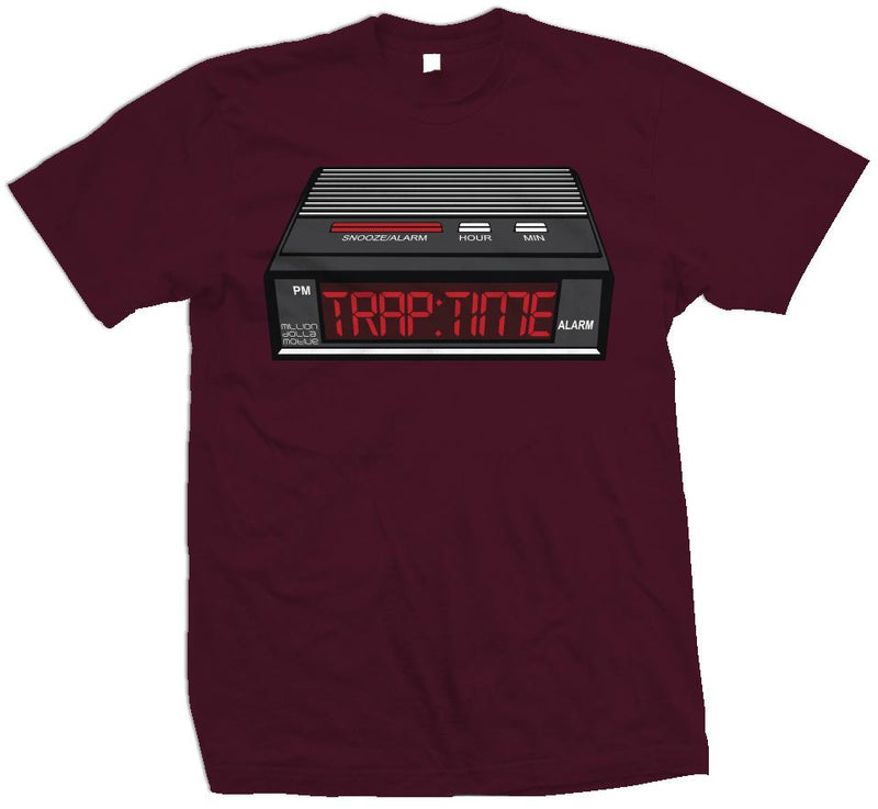 Trap Time - Maroon T-Shirt T-Shirt Million Dolla Motive 