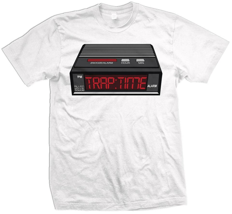Trap Time - White T-Shirt T-Shirt Million Dolla Motive 