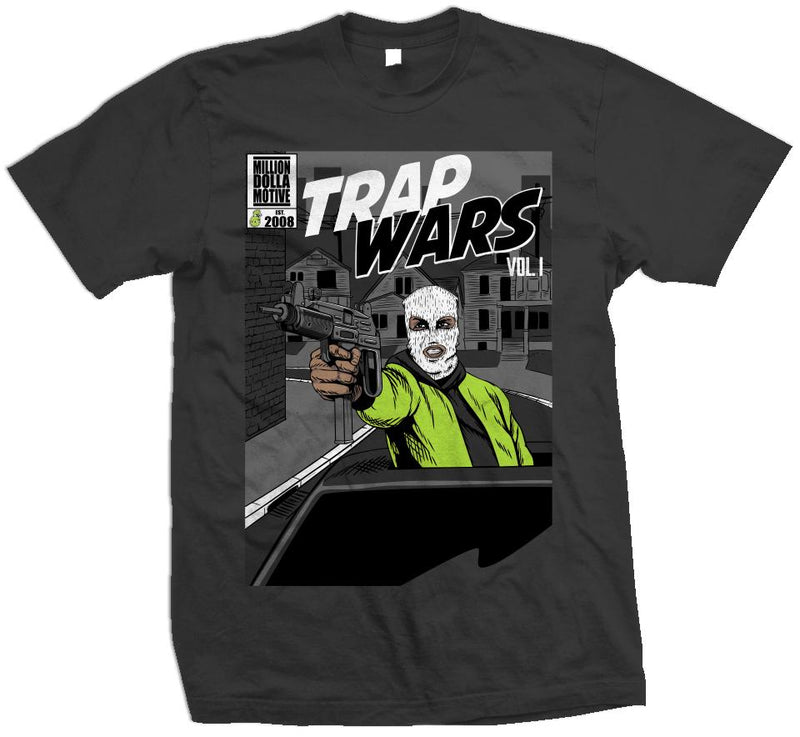 Trap Wars Vol. 1 - Volt on Dark Grey T-Shirt T-Shirt Million Dolla Motive 