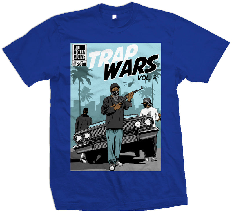 Trap Wars Vol 2 - Royal Blue T-Shirt T-Shirt Million Dolla Motive 