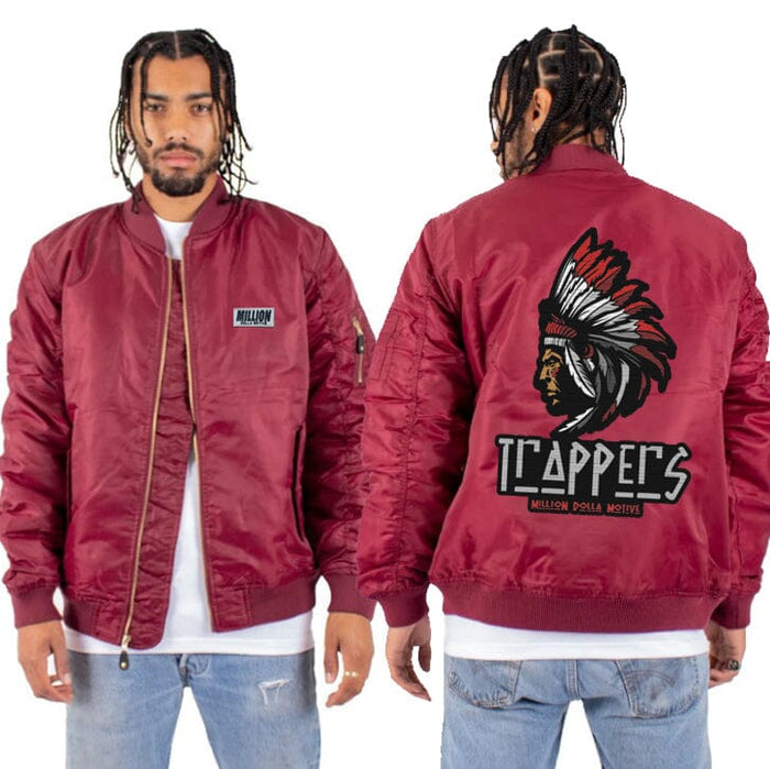 Trappers - Burgundy Bomber Jacket