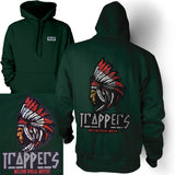 Chenille Trappers - Dark Green Hoodie Sweatshirt