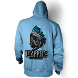 Chenille Trappers - University Blue Hoodie Sweatshirt