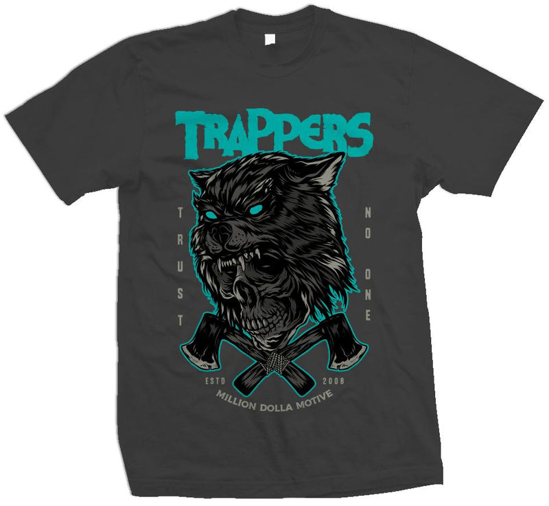 Trappers Trust No One - Dark Grey T-Shirt T-Shirt Million Dolla Motive 