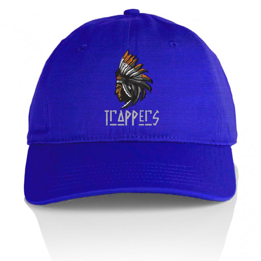 Trappers - Orange on Royal Blue Dad Hat