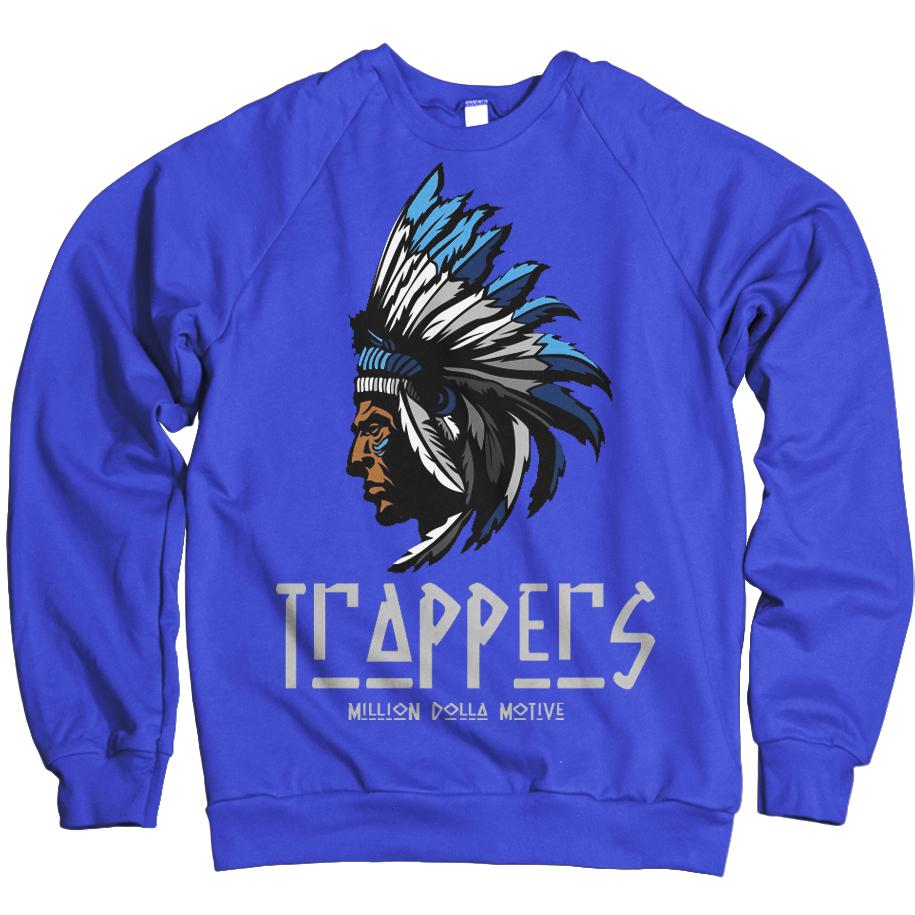 Trappers - Royal Blue Crewneck Sweatshirt - Million Dolla Motive