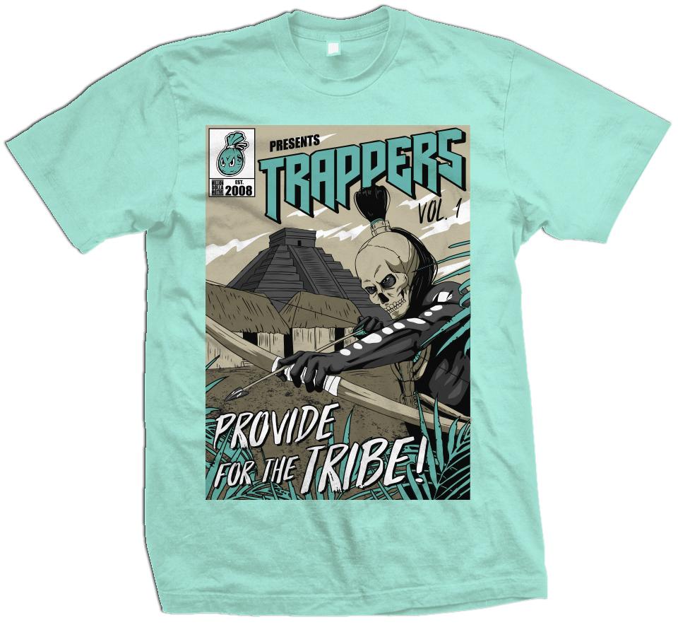 Trappers Comic Vol 1 - Island Green T-Shirt