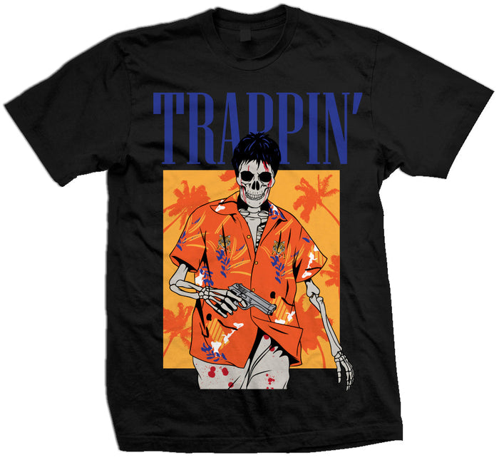 Trappin Skullface - Black T-Shirt