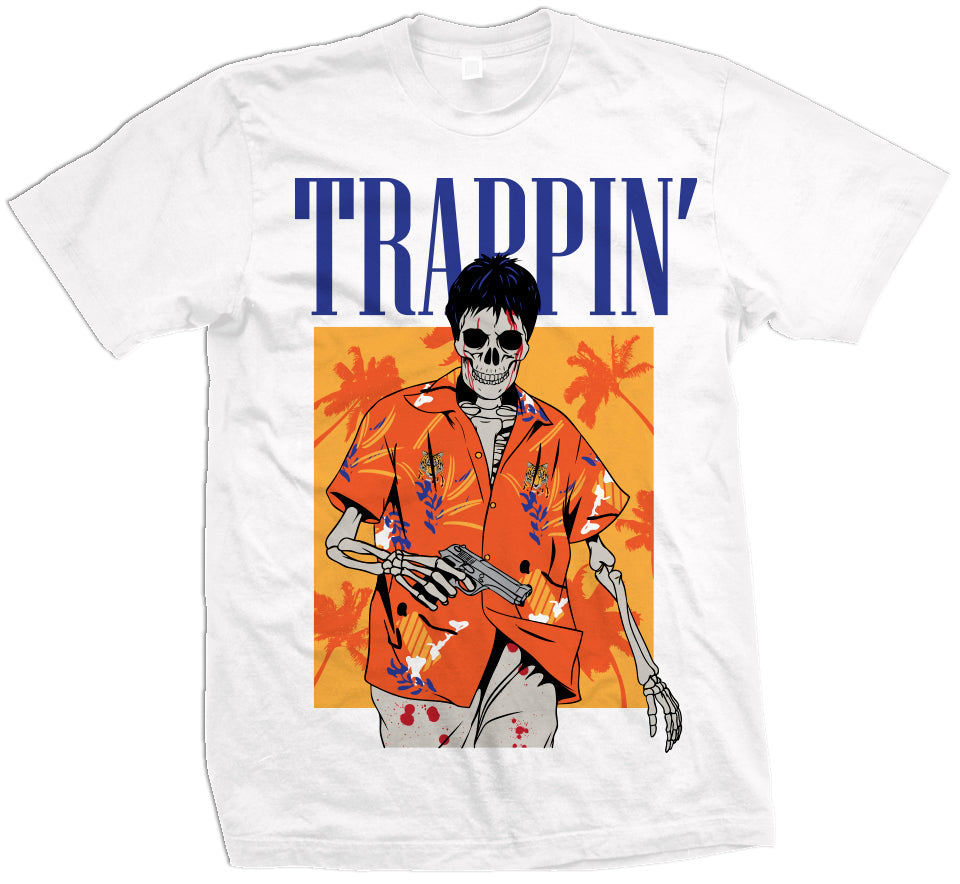 
                  
                    Trappin Skullface - White T-Shirt
                  
                