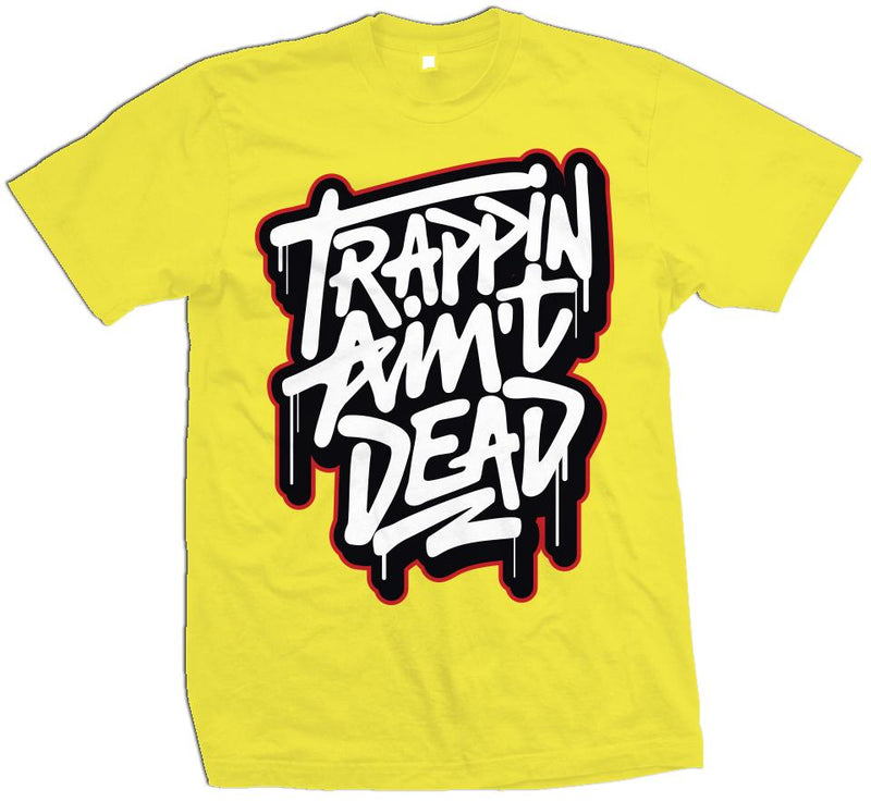 Trappin Ain't Dead Graffiti - Optic Yellow T-Shirt T-Shirt Million Dolla Motive 