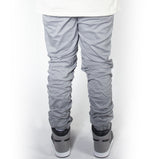 Cool Grey Twill Bungee Jogger Pants JG882