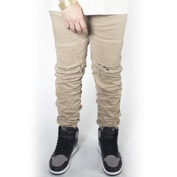 Khaki Twill Bungee Jogger Pants JG882 – Million Dolla Motive