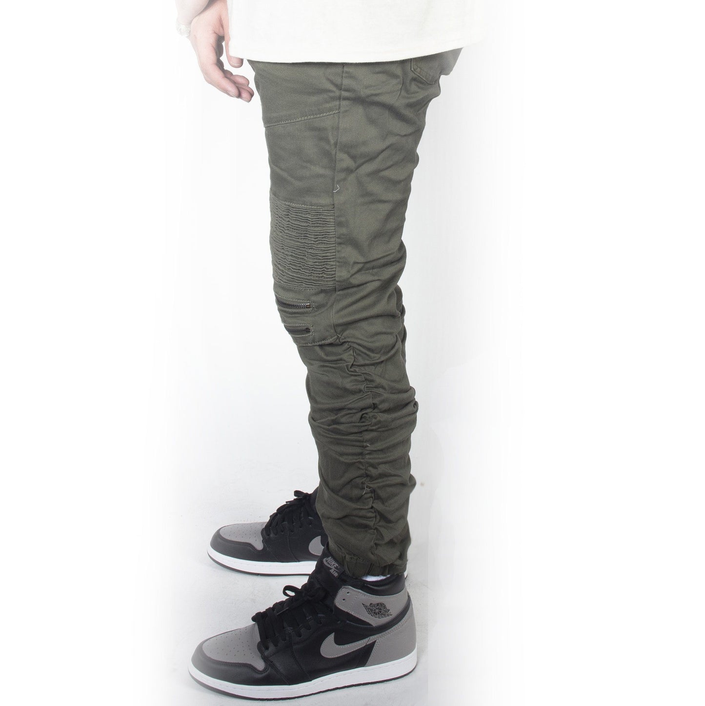
                  
                    Olive Twill Bungee Jogger Pants JG882
                  
                