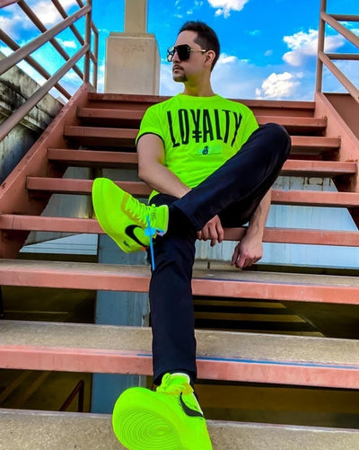 Loyalty tee matched to volt AF1s